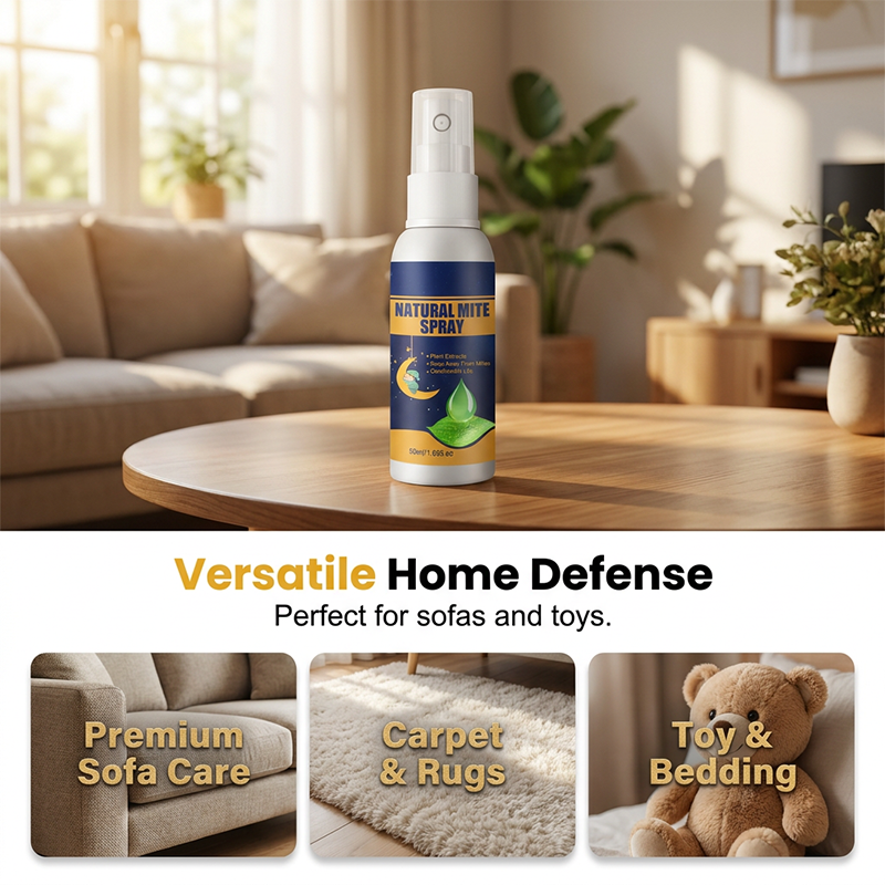 🥳2026 HOT SALE🥳💞50K+ SOLD! 🌿🛡️ 50% OFF! Natural Plant-Based Mite Removal Spray – Pure plant extracts, no harsh chemicals. Safe for kids, pets & allergy sufferers. Spray on beds, sofas & carpets – fresh, clean & mite‑free! 🛏️✨