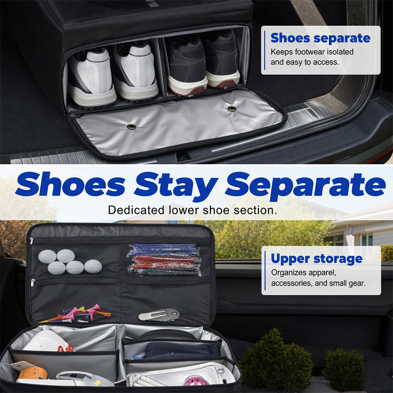 🥳2026 HOT SALE🥳💞50K+ SOLD! 🏌️🧳 50% OFF! Golf Trunk Organizer – large-capacity compartments keep shoes, balls & gear tidy. Durable, easy-carry & perfect for course trips! 🛡️✅