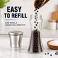 🥳2026 HOT SALE🥳💞50K+ SOLD! 🪄✨ 50% OFF! Easy-Grind Manual Pepper Grinder – Clear glass body shows spice level at a glance. Smooth ceramic grinder, ergonomic hourglass grip – fresh flavour every time! 🔍👀