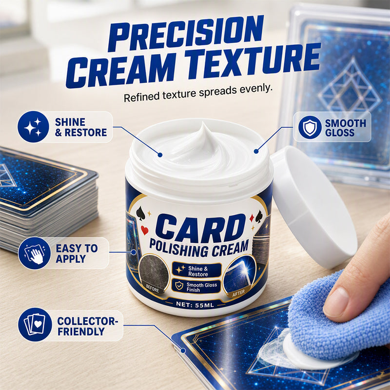 🥳2026 HOT SALE🥳💞50K+ SOLD! ✨🃏 50% OFF! High-Gloss Collectible Card Care Cream – Enhances shine, reduces light surface marks. Gentle formula – keeps your cards looking mint & well‑cared for! 🎴💎