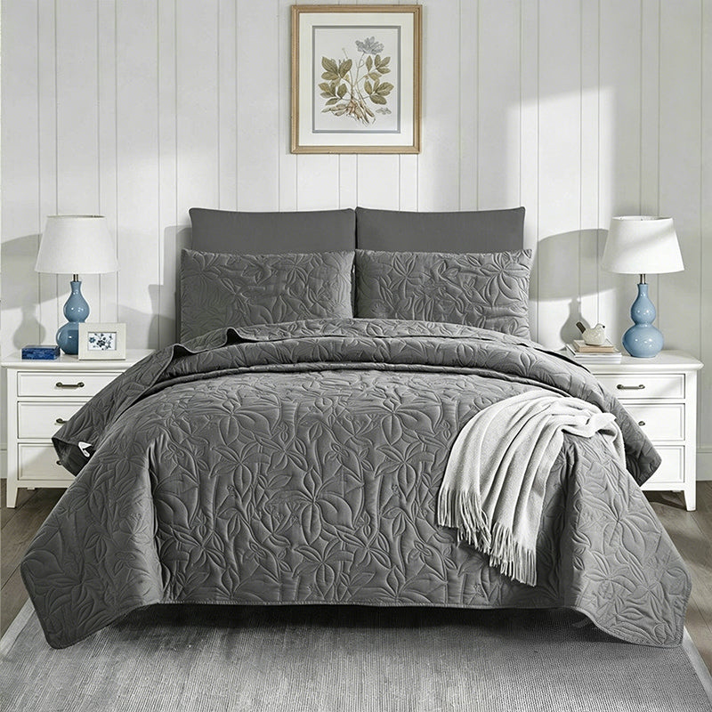 🥳2026 HOT SALE🥳💞50K+ SOLD! 🛏️✨ 50% OFF! 100% Cotton Bedding 4-Piece Set – embossed floral pattern, breathable & certified safe. Duvet cover, sheet & 2 pillowcases. Cosy all year round! 🛡️💚