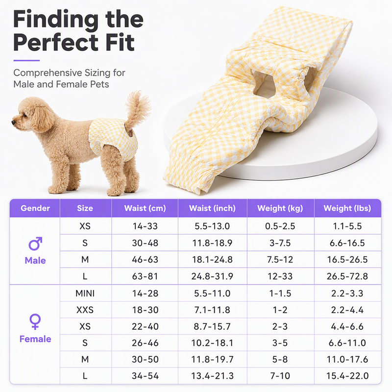 🥳2026 HOT SALE🥳💞50K+ SOLD! 🐕💧 50% OFF! Ultra‑Absorbent Breathable Disposable Pet Diapers – 7‑layer absorbency locks moisture fast, bamboo carbon neutralises odours. Leak‑resistant & comfortable – for dogs & cats of all sizes! 🛡️✨