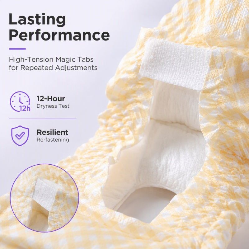 🥳2026 HOT SALE🥳💞50K+ SOLD! 🐕💧 50% OFF! Ultra‑Absorbent Breathable Disposable Pet Diapers – 7‑layer absorbency locks moisture fast, bamboo carbon neutralises odours. Leak‑resistant & comfortable – for dogs & cats of all sizes! 🛡️✨