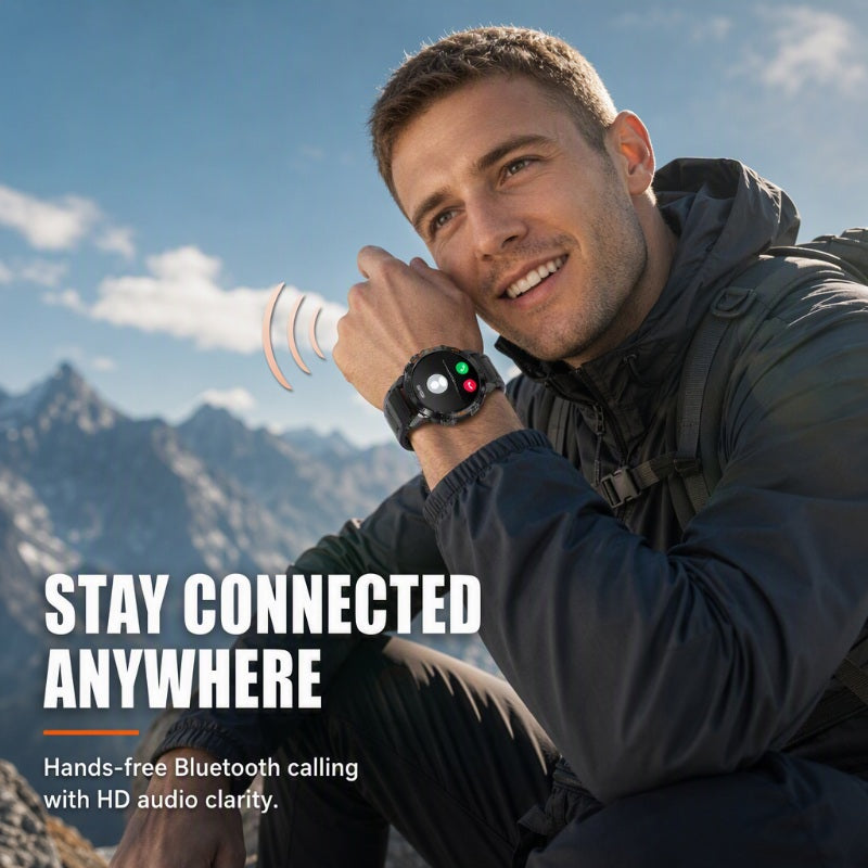 🥳2026 HOT SALE🥳💞50K+ SOLD! ⌚🔦 50% OFF! Outdoor Smartwatch – rugged build, LED flashlight, Bluetooth calling. For sports, fitness & adventure. Stay connected anywhere! 🏔️💪
