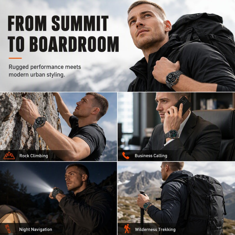 🥳2026 HOT SALE🥳💞50K+ SOLD! ⌚🔦 50% OFF! Outdoor Smartwatch – rugged build, LED flashlight, Bluetooth calling. For sports, fitness & adventure. Stay connected anywhere! 🏔️💪