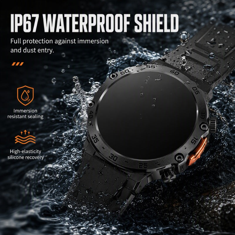 🥳2026 HOT SALE🥳💞50K+ SOLD! ⌚🔦 50% OFF! Outdoor Smartwatch – rugged build, LED flashlight, Bluetooth calling. For sports, fitness & adventure. Stay connected anywhere! 🏔️💪