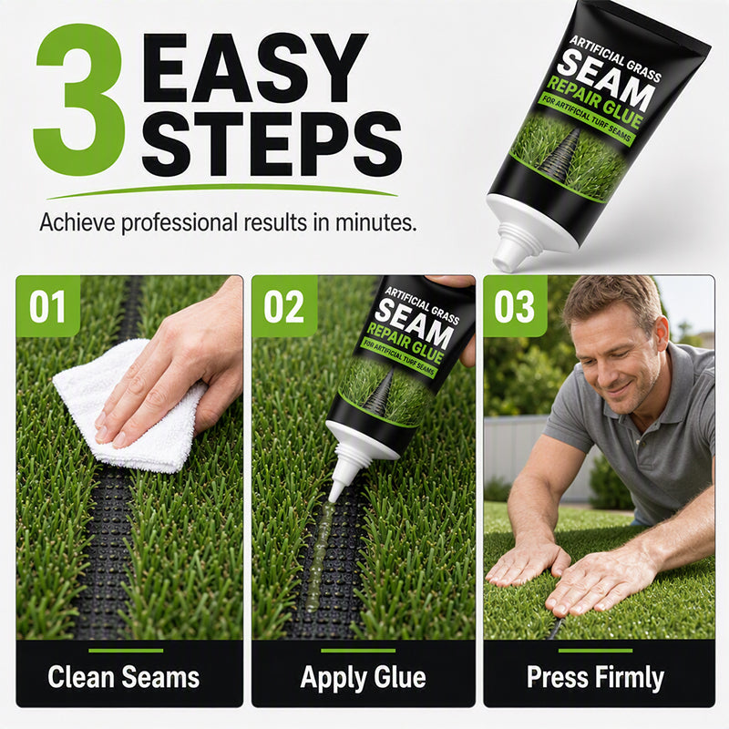 🥳2026 HOT SALE🥳💞50K+ SOLD! 🌿🔧 50% OFF! Waterproof Artificial Grass Seam Repair Glue – Professional-grade adhesive for synthetic turf seams. Weatherproof from -10°C to 60°C – stays flexible, invisible & durable! 🏡✨