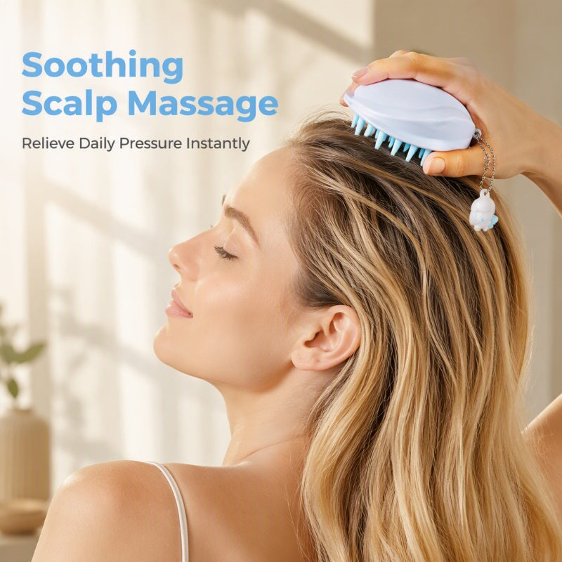 🥳2026 HOT SALE🥳💞50K+ SOLD! 🌀💪 50% OFF! Scalp Massage Brush – Food‑grade silicone, stimulates circulation & eases tension. Dry or wet use – acupressure technology for scalp wellness! From £2.99 – buy more, save more! 🧘‍♀️✨