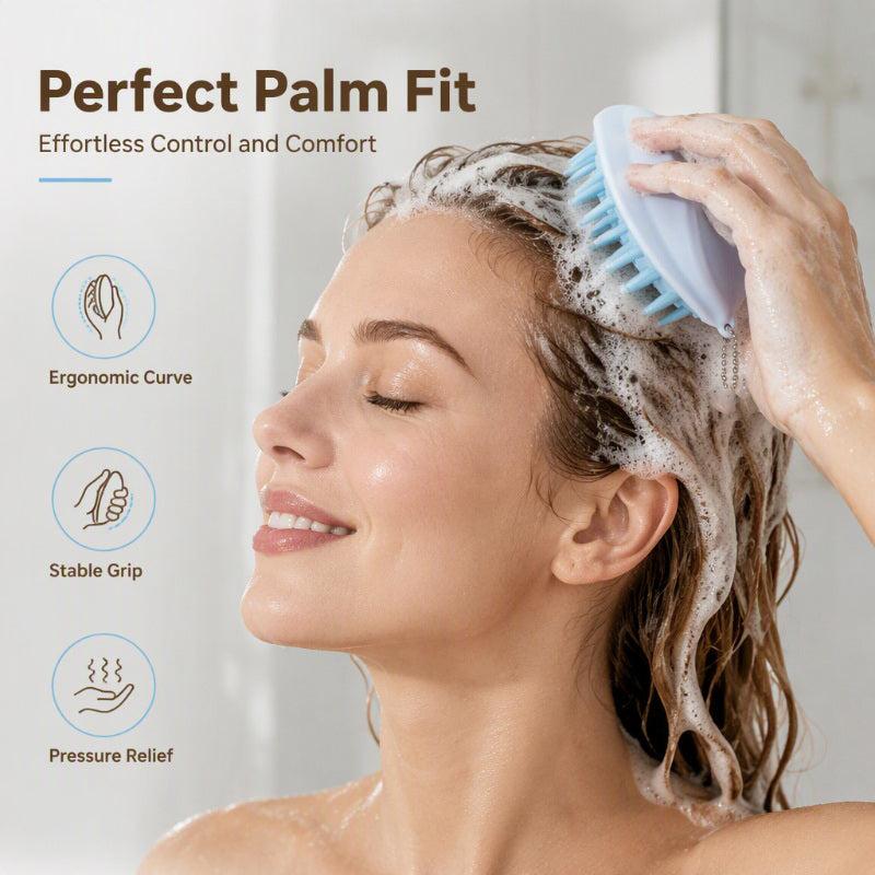 🥳2026 HOT SALE🥳💞50K+ SOLD! 🌀💪 50% OFF! Scalp Massage Brush – Food‑grade silicone, stimulates circulation & eases tension. Dry or wet use – acupressure technology for scalp wellness! From £2.99 – buy more, save more! 🧘‍♀️✨