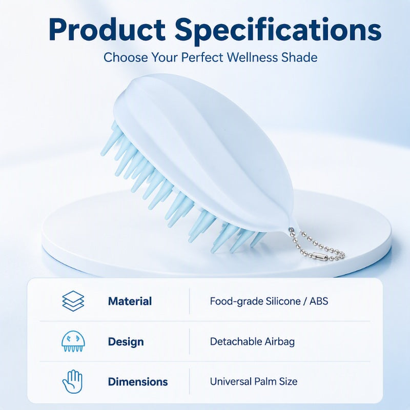 🥳2026 HOT SALE🥳💞50K+ SOLD! 🌀💪 50% OFF! Scalp Massage Brush – Food‑grade silicone, stimulates circulation & eases tension. Dry or wet use – acupressure technology for scalp wellness! From £2.99 – buy more, save more! 🧘‍♀️✨