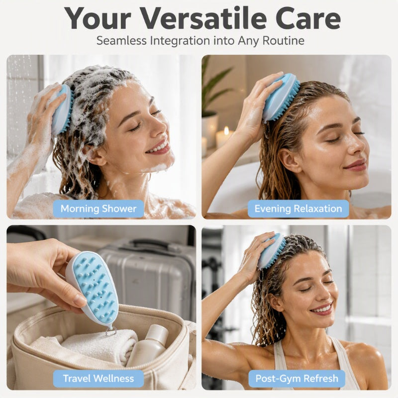 🥳2026 HOT SALE🥳💞50K+ SOLD! 🌀💪 50% OFF! Scalp Massage Brush – Food‑grade silicone, stimulates circulation & eases tension. Dry or wet use – acupressure technology for scalp wellness! From £2.99 – buy more, save more! 🧘‍♀️✨