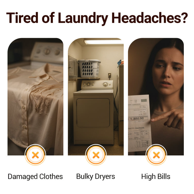 🥳2026 HOT SALE🥳💞50K+ SOLD! 👕💨 50% OFF! Portable Clothes Dryer – 600W PTC heating, 360° airflow, 99.99% bacteria removal. 2 heat levels & 180-min timer, foldable & compact! 🛡️✅