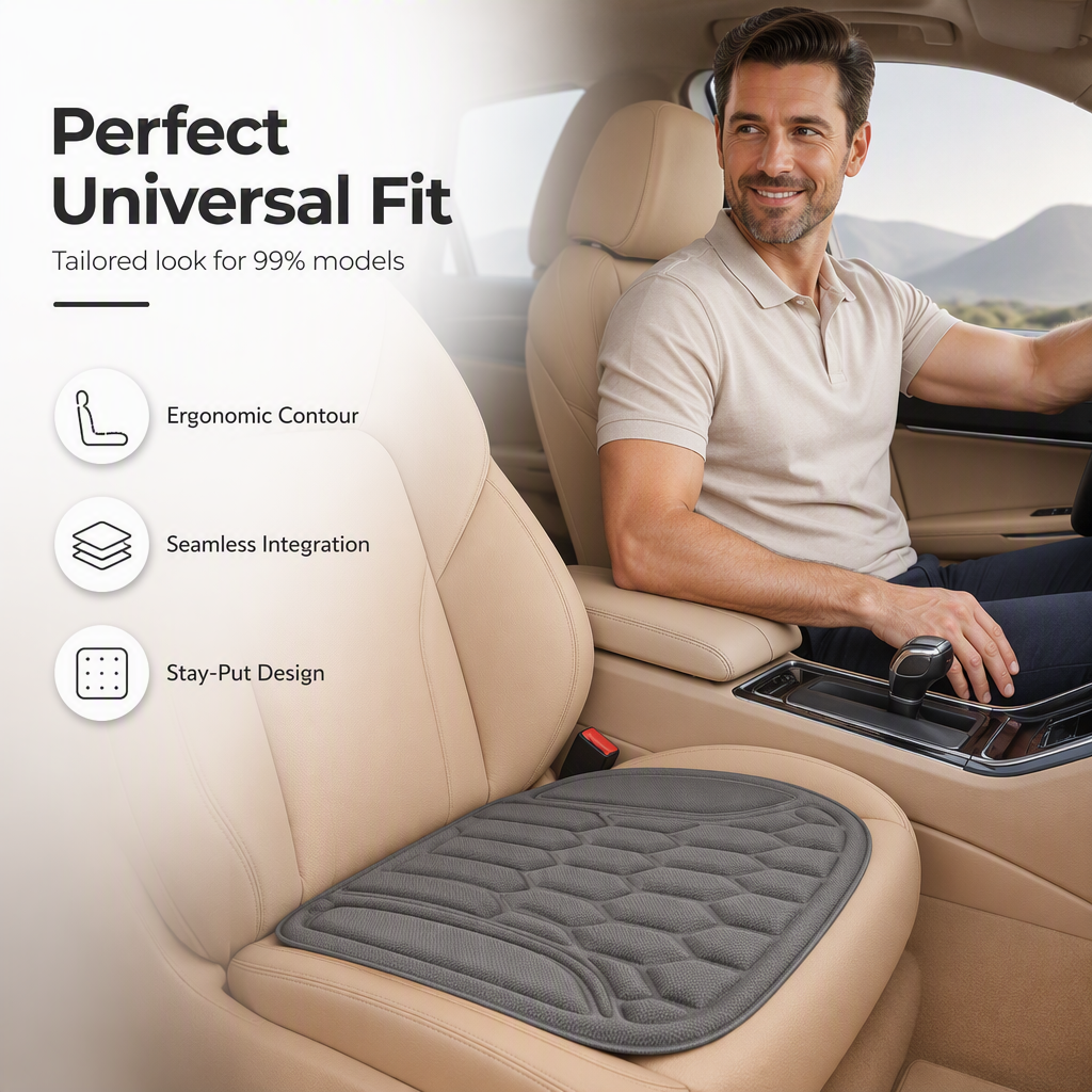 🥳2026 HOT SALE🥳💞50K+ SOLD! 🏆🚗 LAST DAY 50% OFF! Cooling Car Seat Cushion – Seaweed fibre linen keeps you cool, moisture‑wicking & breathable. Zero‑pressure latex support – perfect for long drives! 🌿💨