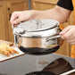 🥳2026 HOT SALE🥳💞50K+ SOLD! 🍤🔥 50% OFF! 201 Stainless Steel Tempura Fryer – Thermometer for precise oil control, removable drain rack reduces fat. Deep body, even heating – perfect crispy results every time! 🍟✨