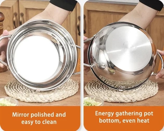 🥳2026 HOT SALE🥳💞50K+ SOLD! 🍤🔥 50% OFF! 201 Stainless Steel Tempura Fryer – Thermometer for precise oil control, removable drain rack reduces fat. Deep body, even heating – perfect crispy results every time! 🍟✨