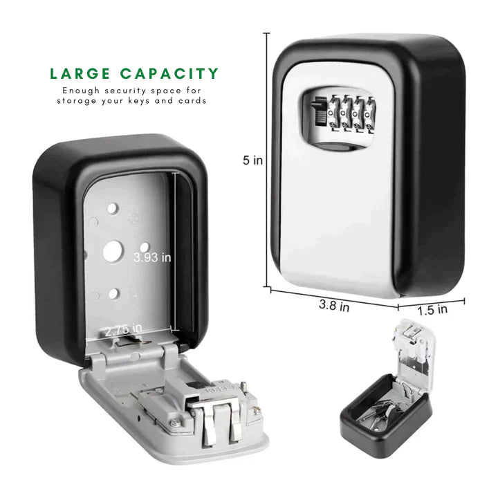 🥳2026 HOT SALE🥳💞50K+ SOLD! 🔑🔒 50% OFF! Wall Mount Key Lock Box – 4-digit resettable combination, reinforced hinge, waterproof & rust-resistant. Secure spare keys for home, garage & office! 🏠✅