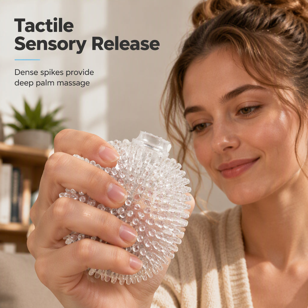 🥳2026 HOT SALE🥳💞50K+ SOLD! 🌀🔮 50% OFF! TPR Spiky Ball Skin – Transparent DIY squeeze toy shell with sealing plug. Fill with your choice – create your own stress‑relief toy! From £4.99 – lowest price! 🎨✋