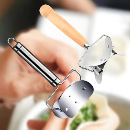 🥳2026 HOT SALE🥳💞50K+ SOLD! 🥟✨ BUY 1 GET 1 FREE! Stainless Steel Dumpling Wrapper Cutter – Sharp precision blade, multi‑pastry use & easy clean. Homemade dumplings in seconds – a must‑have for every kitchen! 🔪💪