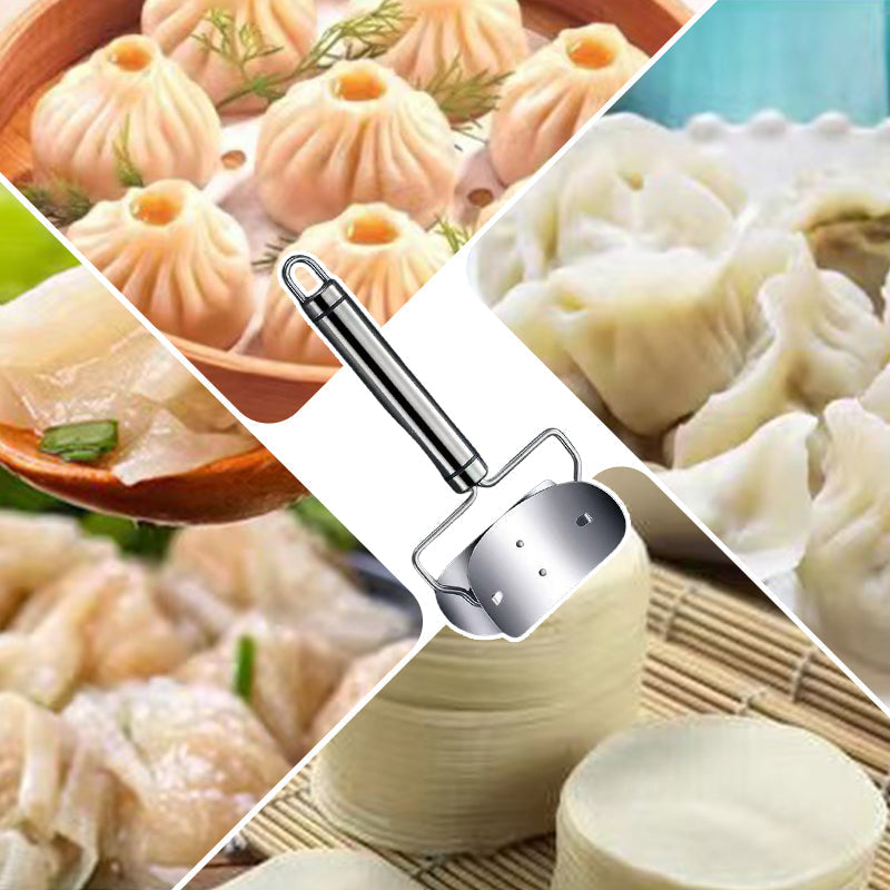 🥳2026 HOT SALE🥳💞50K+ SOLD! 🥟✨ BUY 1 GET 1 FREE! Stainless Steel Dumpling Wrapper Cutter – Sharp precision blade, multi‑pastry use & easy clean. Homemade dumplings in seconds – a must‑have for every kitchen! 🔪💪