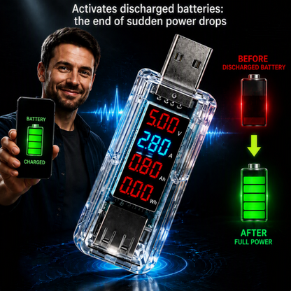 🥳2026 HOT SALE🥳💞50K+ SOLD! 🔌⚡ 50% OFF! USB Smartphone Battery Repair Dongle – Plug & play, no disassembly needed. Optimise battery performance instantly – tech magic in your hands! 📱✨
