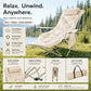 🥳2026 HOT SALE🥳💞50K+ SOLD! 🪑🌿 50% OFF! Adjustable Folding Outdoor Chair – 3/4 reclining positions & extendable leg rest. Reinforced carbon steel frame supports 300 lbs – perfect for camping, beach & garden! 🏕️✨