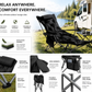 🥳2026 HOT SALE🥳💞50K+ SOLD! 🪑🌿 50% OFF! Adjustable Folding Outdoor Chair – 3/4 reclining positions & extendable leg rest. Reinforced carbon steel frame supports 300 lbs – perfect for camping, beach & garden! 🏕️✨