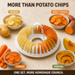 🥳2026 HOT SALE🥳💞50K+ SOLD! 🥔✨ 50% OFF! DIY Microwave Potato Chip Maker – Oil‑free, healthy & crispy in minutes. Slicer bowl & baking rack included – guilt‑free snacking for everyone!  🌿💪