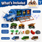 🥳2026 HOT SALE🥳💞50K+ SOLD! 🦕🚚 50% OFF! Interactive Dinosaur Transporter – Launch mini cars with press of a button! Lights, music & storage for 3 cars – endless prehistoric adventure! 🎵✨