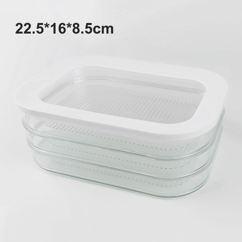 🥳2026 HOT SALE🥳💞50K+ SOLD! 👀📦 50% OFF! Clear Fridge Storage Container with Lid – Transparent walls for easy visibility, stackable design saves space. 3 sizes available – keep your fridge tidy & organised! 🧊✨