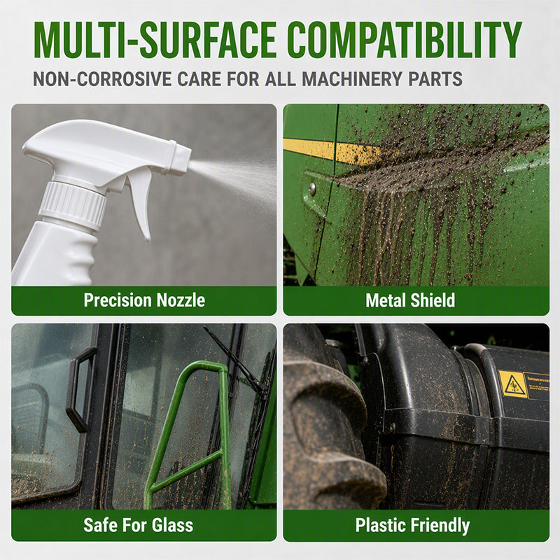 🥳2026 HOT SALE🥳💞50K+ SOLD! 🌾✨ 50% OFF! Harvester Refurbishing Cleaner Spray – Removes mud & oil, restores factory shine. Multi‑surface safe – glass, metal & plastics. A must‑have for harvest season! 🚜💪
