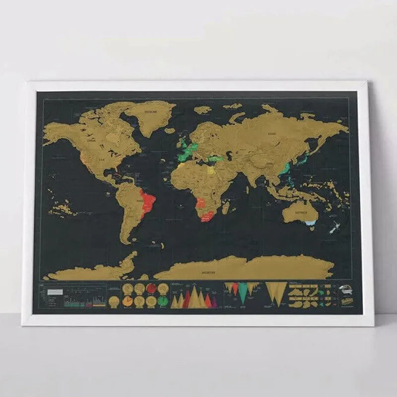 🥳2026 HOT SALE🥳💞50K+ SOLD! 🗺️✈️ 50% OFF! World Map Travel Journal – Scratch‑off layer to mark every country you’ve visited. A fun, interactive wall art that becomes your personal travel diary – where to next? 🌍✨