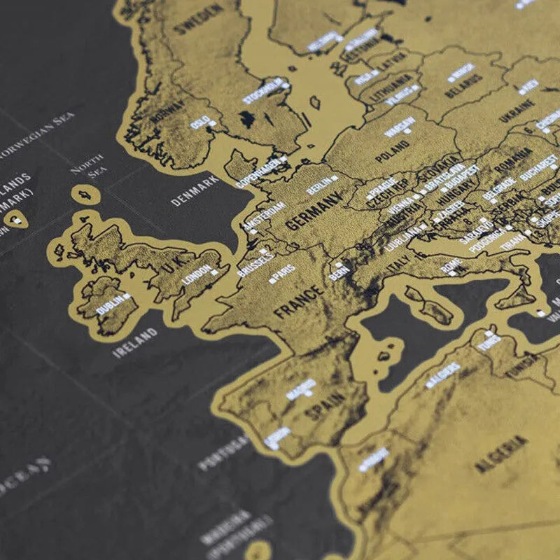 🥳2026 HOT SALE🥳💞50K+ SOLD! 🗺️✈️ 50% OFF! World Map Travel Journal – Scratch‑off layer to mark every country you’ve visited. A fun, interactive wall art that becomes your personal travel diary – where to next? 🌍✨