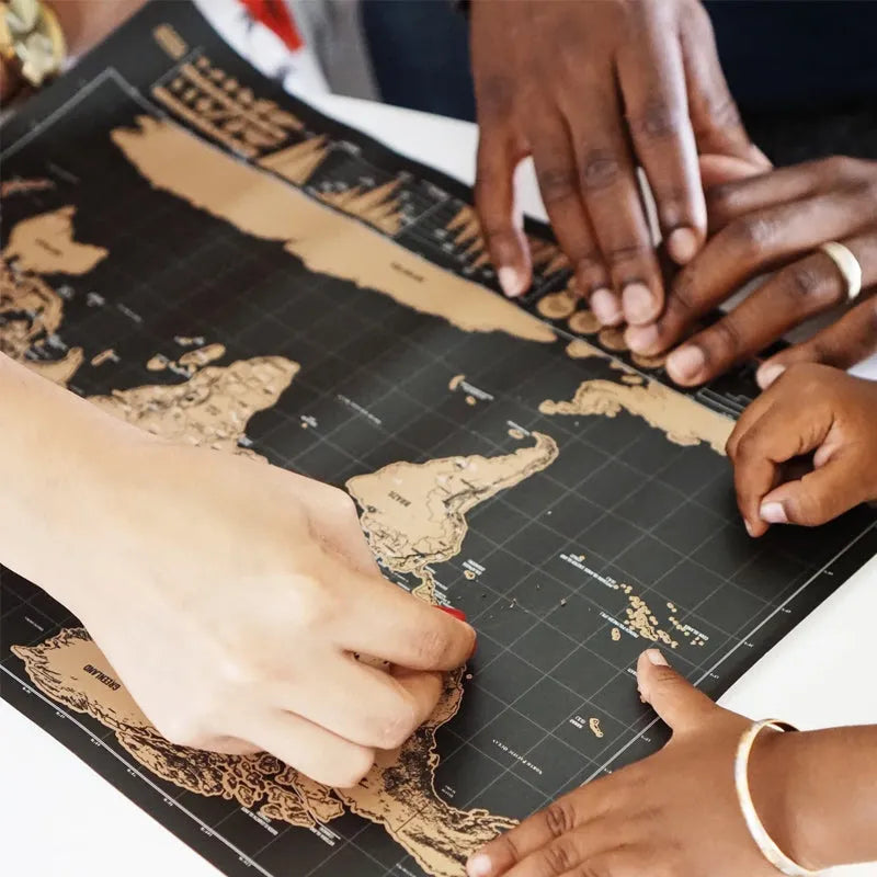 🥳2026 HOT SALE🥳💞50K+ SOLD! 🗺️✈️ 50% OFF! World Map Travel Journal – Scratch‑off layer to mark every country you’ve visited. A fun, interactive wall art that becomes your personal travel diary – where to next? 🌍✨