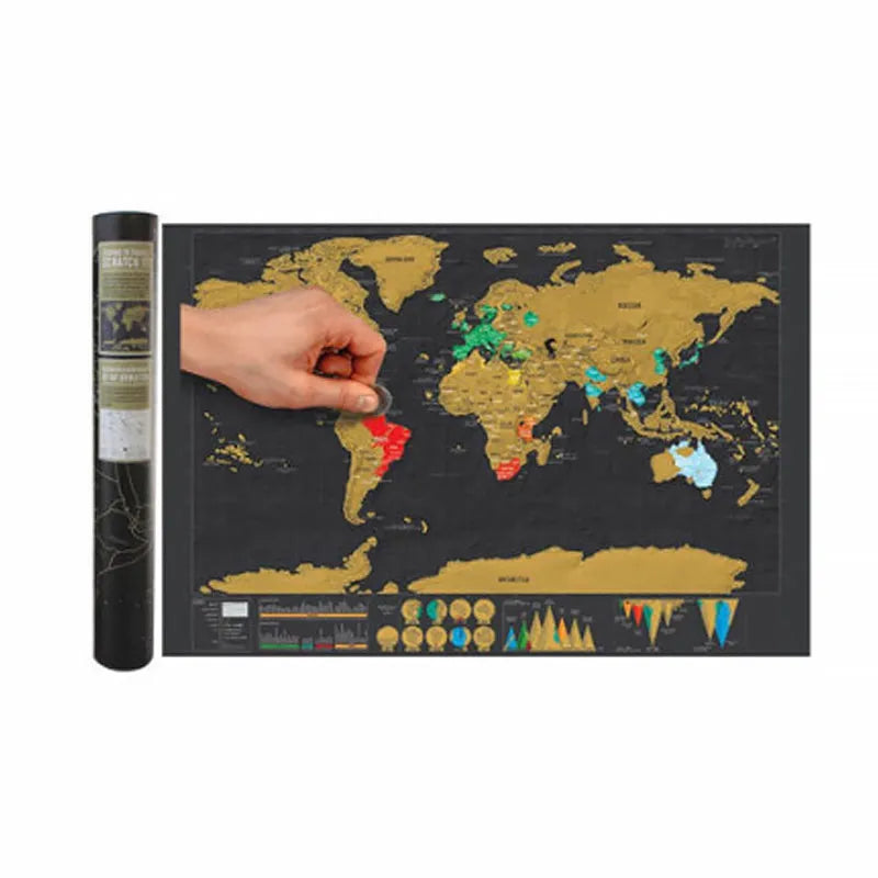 🥳2026 HOT SALE🥳💞50K+ SOLD! 🗺️✈️ 50% OFF! World Map Travel Journal – Scratch‑off layer to mark every country you’ve visited. A fun, interactive wall art that becomes your personal travel diary – where to next? 🌍✨