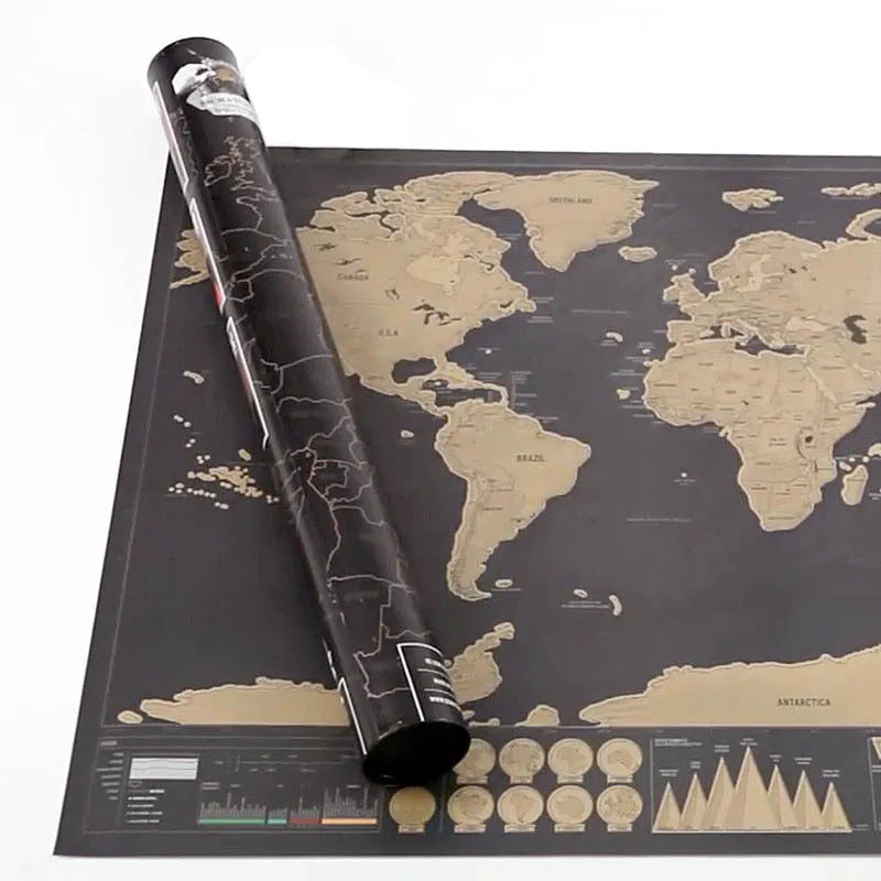 🥳2026 HOT SALE🥳💞50K+ SOLD! 🗺️✈️ 50% OFF! World Map Travel Journal – Scratch‑off layer to mark every country you’ve visited. A fun, interactive wall art that becomes your personal travel diary – where to next? 🌍✨