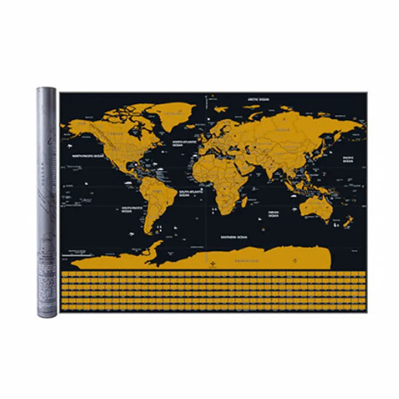 🥳2026 HOT SALE🥳💞50K+ SOLD! 🗺️✈️ 50% OFF! World Map Travel Journal – Scratch‑off layer to mark every country you’ve visited. A fun, interactive wall art that becomes your personal travel diary – where to next? 🌍✨