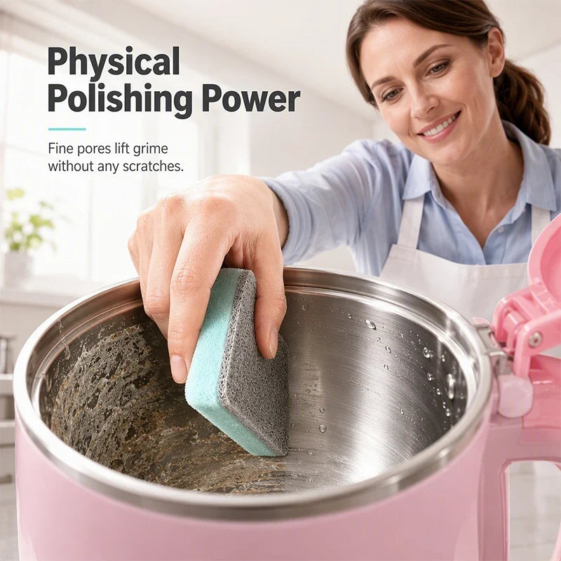 🥳2026 HOT SALE🥳💞50K+ SOLD! 🧽🧹 50% OFF! Limescale Magic Eraser – high-density micro-polishing sponge blasts through stubborn limescale without harsh chemicals. Kettles, sinks, shower glass – no more scrubbing for hours! ✨💎