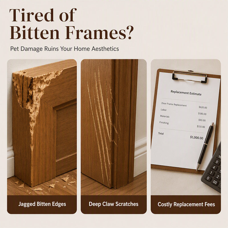 🥳2026 HOT SALE🥳💞50K+ SOLD! 🪵🛠️ 50% OFF! Pet Chewed Wood Door Frame Repair Kit – Professional-grade, bonds stronger than original wood. Restores door frames, stairs & furniture – a complete DIY solution! 🏠✨