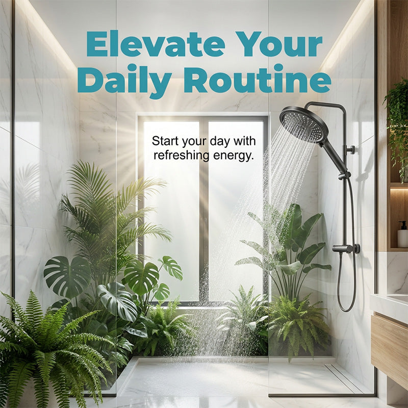 🥳2026 HOT SALE🥳💞50K+ SOLD! 💦🚿 50% OFF! Adjustable Flow Rainfall High-Pressure Shower Head – Turbocharged pressure boost, 6 spray modes & wide coverage. Universal G1/2″ fit – easy DIY install in minutes! 🛁✨