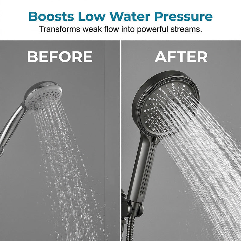 🥳2026 HOT SALE🥳💞50K+ SOLD! 💦🚿 50% OFF! Adjustable Flow Rainfall High-Pressure Shower Head – Turbocharged pressure boost, 6 spray modes & wide coverage. Universal G1/2″ fit – easy DIY install in minutes! 🛁✨