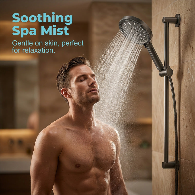 🥳2026 HOT SALE🥳💞50K+ SOLD! 💦🚿 50% OFF! Adjustable Flow Rainfall High-Pressure Shower Head – Turbocharged pressure boost, 6 spray modes & wide coverage. Universal G1/2″ fit – easy DIY install in minutes! 🛁✨