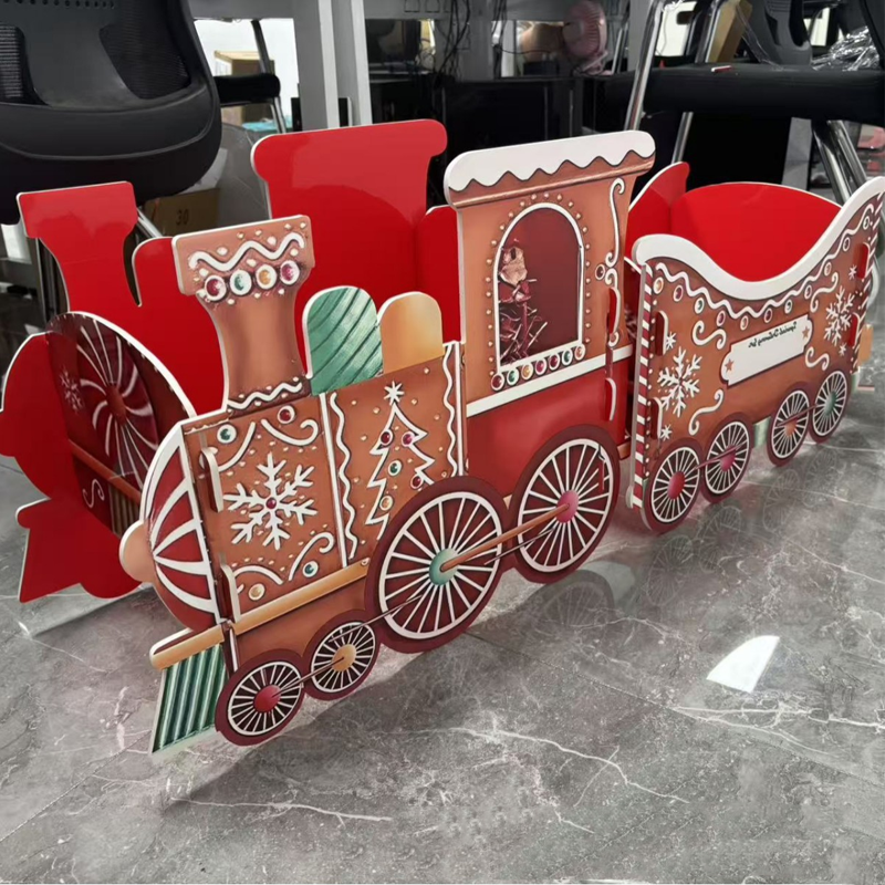 🥳2026 HOT SALE🥳💞50K+ SOLD! 🚂🎁 50% OFF! Creative Santa‘s Gift Express Train – Spacious compartments for gifts, whimsical gingerbread design. No tools needed – place under tree & watch holiday magic come alive! 🎄✨