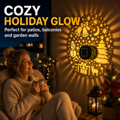 🥳2026 HOT SALE🥳💞50K+ SOLD! 🎄❄️ 50% OFF! Solar Outdoor Decorative Wall Projection Light – IP65 weatherproof, auto on/off. Projects festive patterns – perfect for Christmas & Halloween! 🏡✨