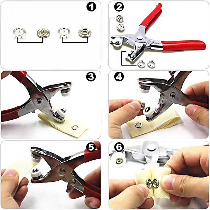 🥳2026 HOT SALE🥳💞50K+ SOLD! 🧵🛡️ 50% OFF! Rust‑Proof Snap Kit – copper snaps resist rust & fading, even in sunlight. 9.5mm size fits most DIY projects – shirts, knitwear, hats & pet clothes. A reliable tool that lasts! 🏠✨