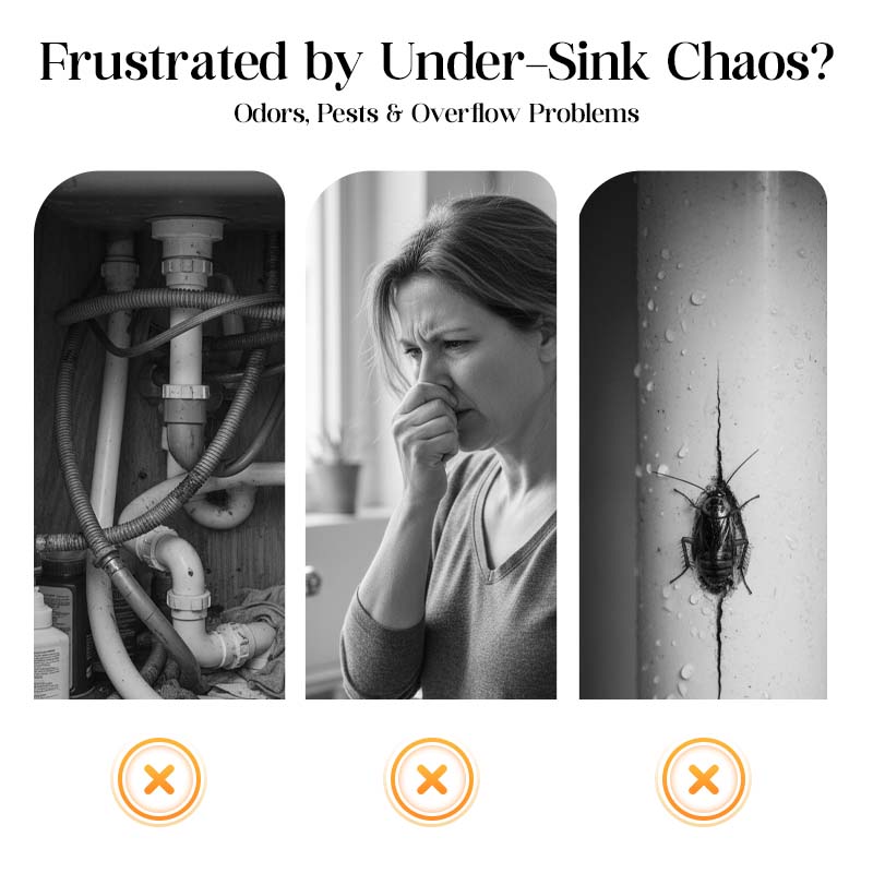 🥳2026 HOT SALE🥳💞50K+ SOLD! 🔧🚰 50% OFF! 5-Way Sink Drain Adapter – connects washing machine, dishwasher & more to one drain. Dual anti-odor valves block smells & pests. Gravity seal stops backflow – keeps your kitchen fresh & dry! 🛡️✅