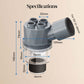 🥳2026 HOT SALE🥳💞50K+ SOLD! 🔧🚰 50% OFF! 5-Way Sink Drain Adapter – connects washing machine, dishwasher & more to one drain. Dual anti-odor valves block smells & pests. Gravity seal stops backflow – keeps your kitchen fresh & dry! 🛡️✅
