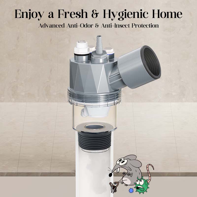 🥳2026 HOT SALE🥳💞50K+ SOLD! 🔧🚰 50% OFF! 5-Way Sink Drain Adapter – connects washing machine, dishwasher & more to one drain. Dual anti-odor valves block smells & pests. Gravity seal stops backflow – keeps your kitchen fresh & dry! 🛡️✅