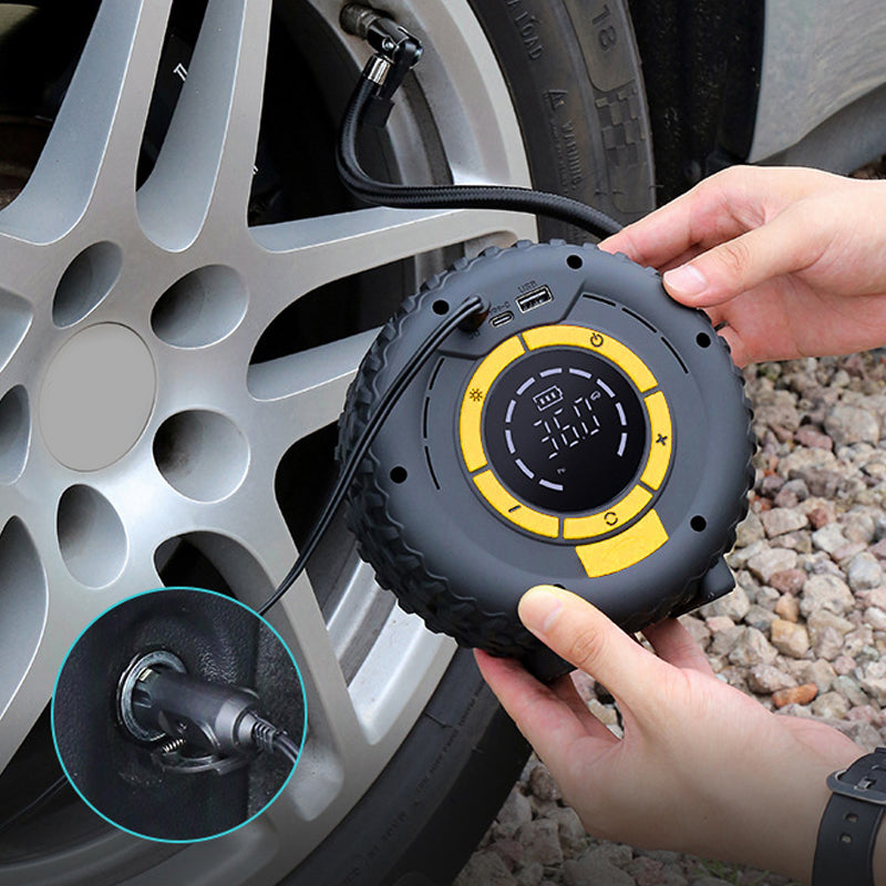 🥳2026 HOT SALE🥳💞50K+ SOLD! 🚗🔋 50% OFF! 2-in-1 Car Jump Starter & Tire Inflator – Jump starts 12V vehicles & inflates tires fast. 8000mAh battery, digital pressure display & auto shut‑off – your roadside rescue kit! 🛞✨