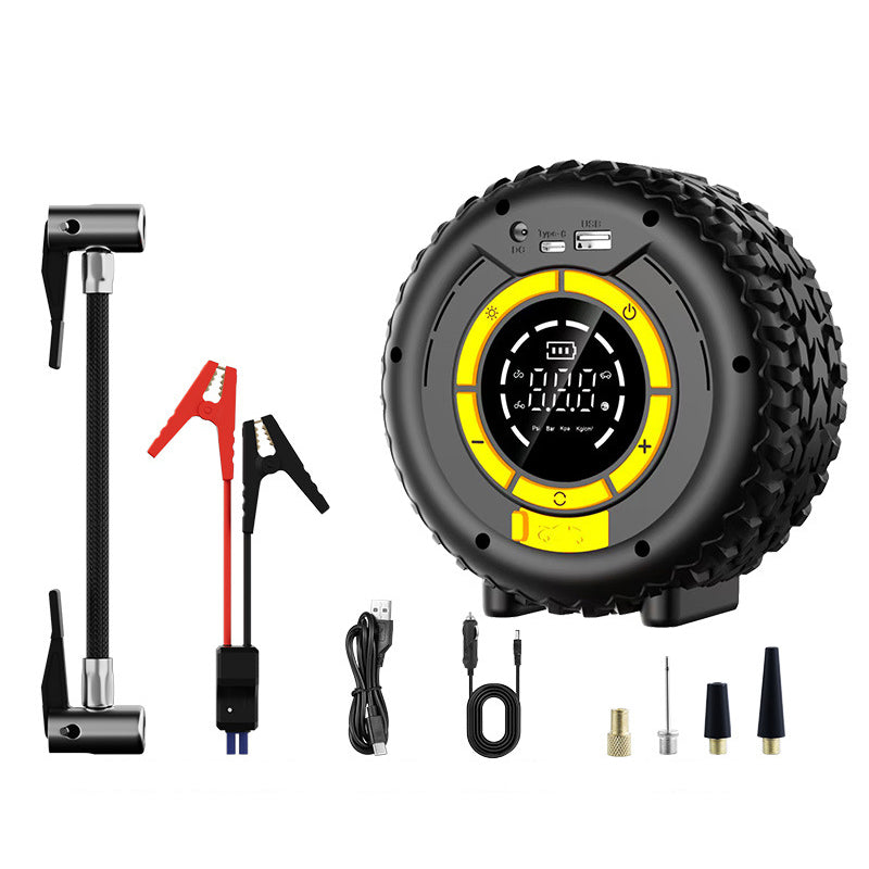 🥳2026 HOT SALE🥳💞50K+ SOLD! 🚗🔋 50% OFF! 2-in-1 Car Jump Starter & Tire Inflator – Jump starts 12V vehicles & inflates tires fast. 8000mAh battery, digital pressure display & auto shut‑off – your roadside rescue kit! 🛞✨