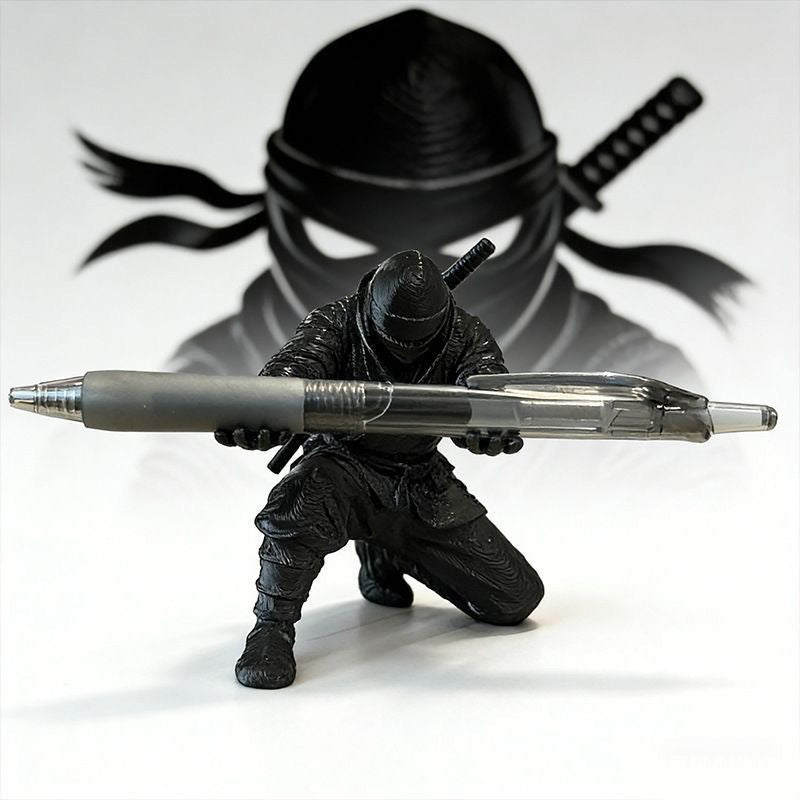 🥳2026 HOT SALE🥳💞50K+ SOLD! ⚔️🔥 Boring desk killing your vibe? This Ninja pen holder brings warrior spirit to your daily grind. Fits every pen, looks badass, and actually motivates you to write! 🖊️💪